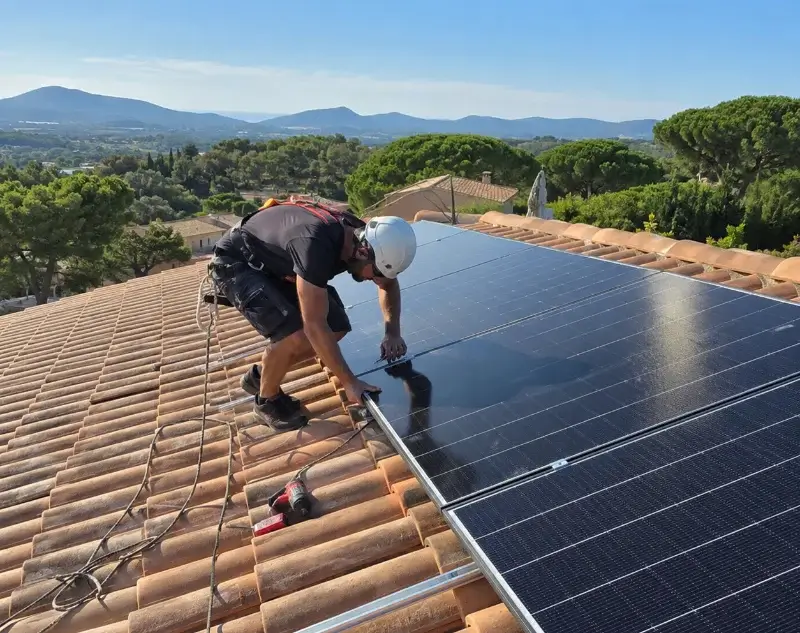 Installateur panneaux solaires Valsonne — pose photovoltaïque sur toiture