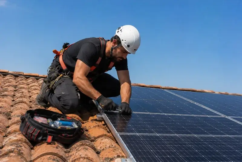 Maintenance et monitoring de panneaux solaires à Valsonne