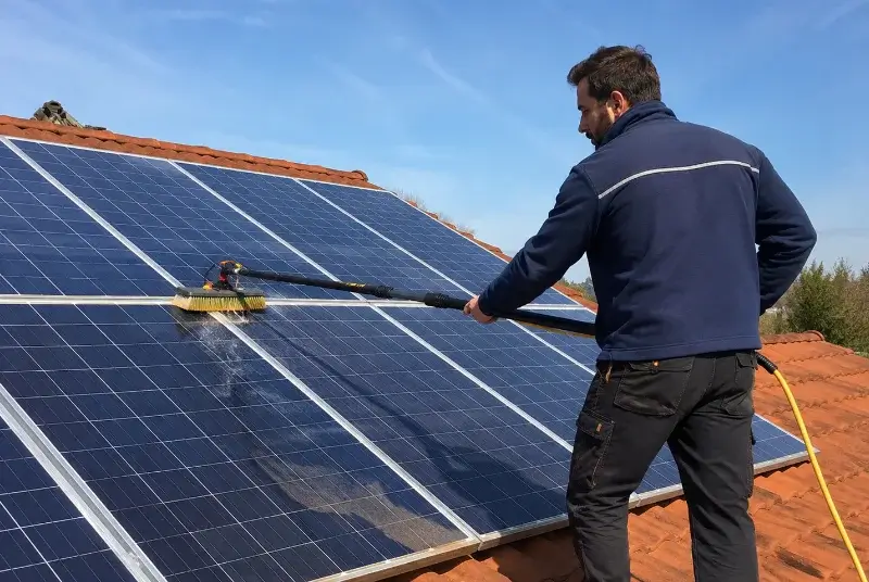 Nettoyage et entretien de panneaux solaires à Valsonne